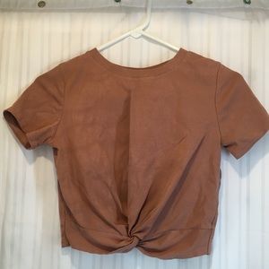 Romwe Twist Crop Top